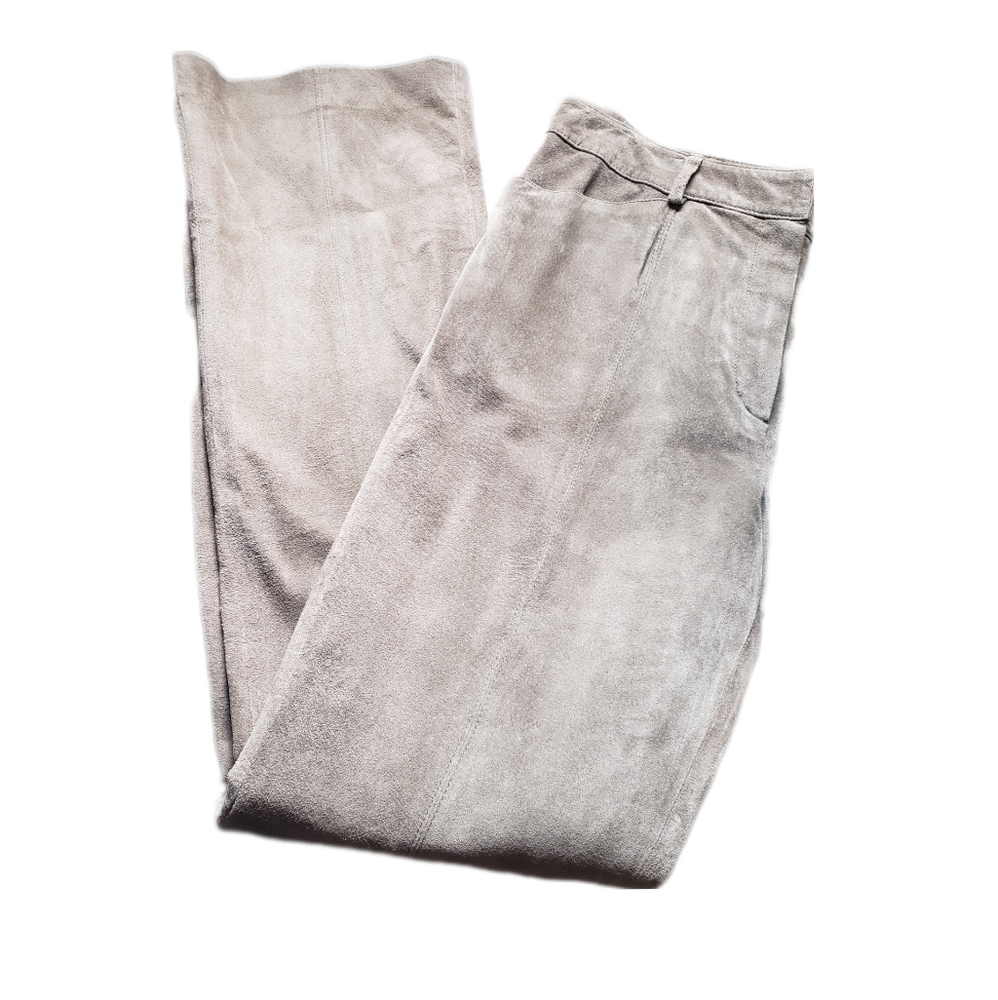 City DKNY Olive Green Suede Pants- Sz 8
